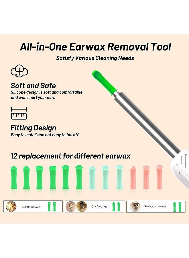 Bukela Ear Wax Removal, Wi-Fi Visible Ear Cleaner Kit with 12 Ear Pickers and Storage Case, Ear Wax Removal Tool with 1080 HD Camera and 6 Ear Scoops (White) - Image 4